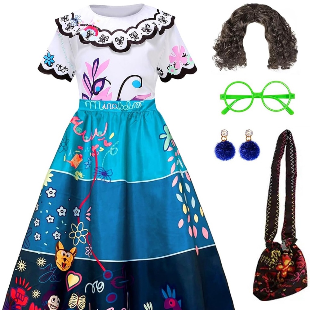 Encanto Mirabel Costume with Accessories